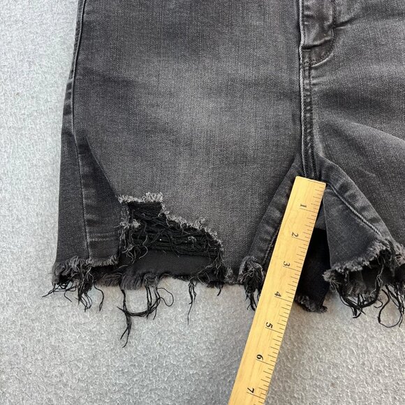 Judy Blue Shorts Womens Large Distressed High Rise Frayed Hem Denim Stretch - Picture 4 of 11